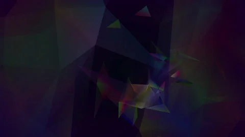 Abstract polygon animation multicolor pattern 4K smooth concept Stock Footage 162562850