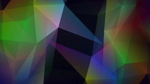 Abstract polygon animation multicolor pattern 4K smooth concept Stock Footage 162563699