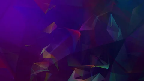 Abstract polygon animation multicolor pattern 4K smooth concept Stock Footage 162563898