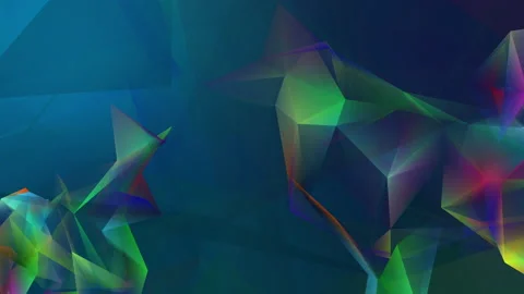 Abstract polygon animation multicolor pattern 4K smooth concept Video stock 162567030