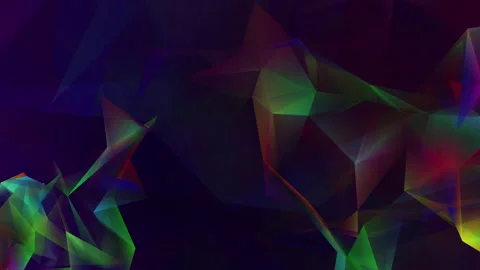 Abstract polygon animation multicolor pattern 4K smooth concept Stock Footage 162567815