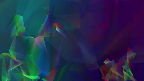 Abstract polygon animation multicolor pattern 4K smooth concept Stock Footage 162569731