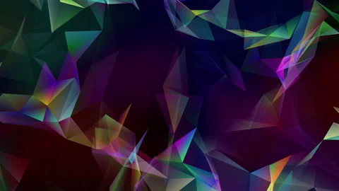 Abstract polygon animation multicolor pattern 4K smooth concept Stock Footage 162917587