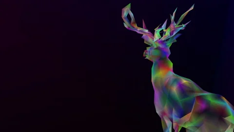 Abstract polygon animation multicolor pattern 4K smooth concept Stock Footage 162919036