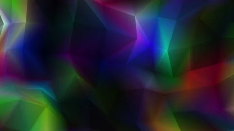 Abstract polygon animation multicolor pattern 4K smooth concept Stock Footage 162922526