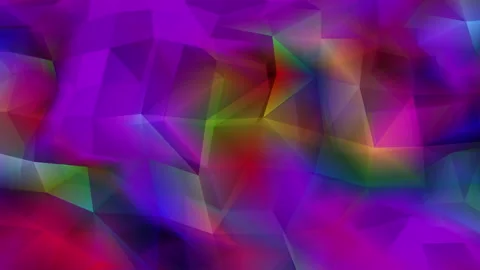 Abstract polygon animation multicolor pattern 4K smooth concept Video stock 162936262