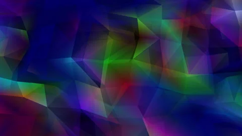 Abstract polygon animation multicolor pattern 4K smooth concept Stock Footage 162936380