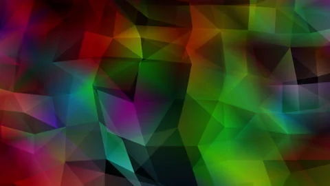 Abstract polygon animation multicolor pattern 4K smooth concept Stock Footage 162936797