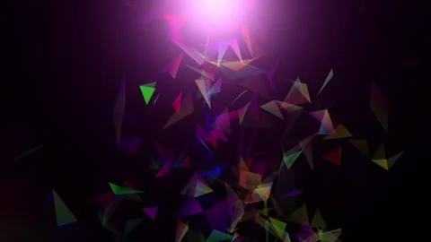 Abstract polygon animation multicolor pattern 4K smooth concept Stock Footage 162937348