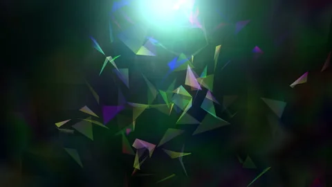 Abstract polygon animation multicolor pattern 4K smooth concept Stock Footage 162937414