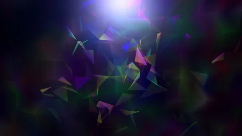 Abstract polygon animation multicolor pattern 4K smooth concept Stock Footage 162937417