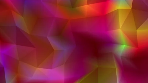 Abstract polygon animation multicolor pattern 4K smooth concept Stock Footage 163485354