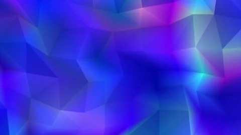 Abstract polygon animation multicolor pattern 4K smooth concept Video stock 163485565