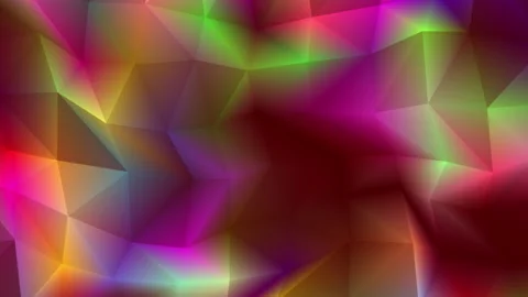 Abstract polygon animation multicolor pattern 4K smooth concept Stock Footage 163486471