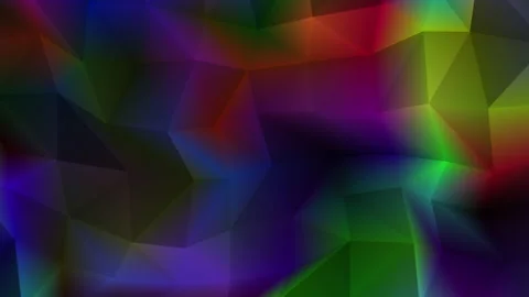 Abstract polygon animation multicolor pattern 4K smooth concept Video stock 163486623