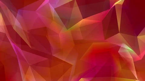 Abstract polygon animation multicolor pattern 4K smooth concept Stock Footage 163487015