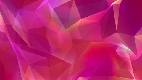 Abstract polygon animation multicolor pattern 4K smooth concept Stock Footage 163487262