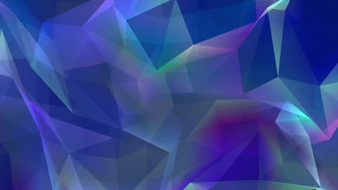 Abstract polygon animation multicolor pattern 4K smooth concept Stock Footage 163487872