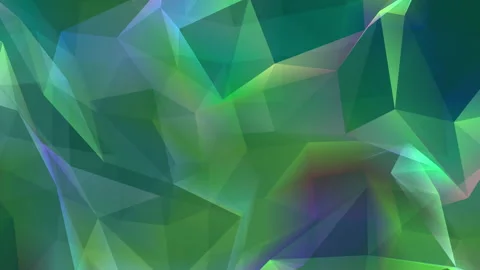 Abstract polygon animation multicolor pattern 4K smooth concept Stock Footage 163488095