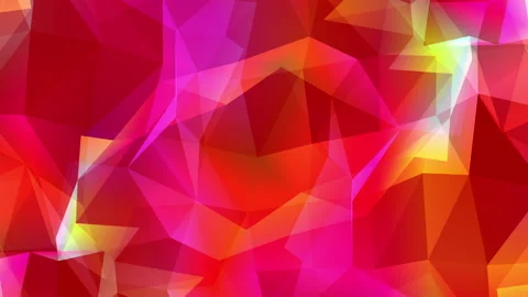 Abstract polygon animation multicolor pattern 4K smooth concept Stock Footage 163488957