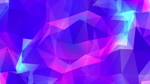 Abstract polygon animation multicolor pattern 4K smooth concept Stock Footage 163489532