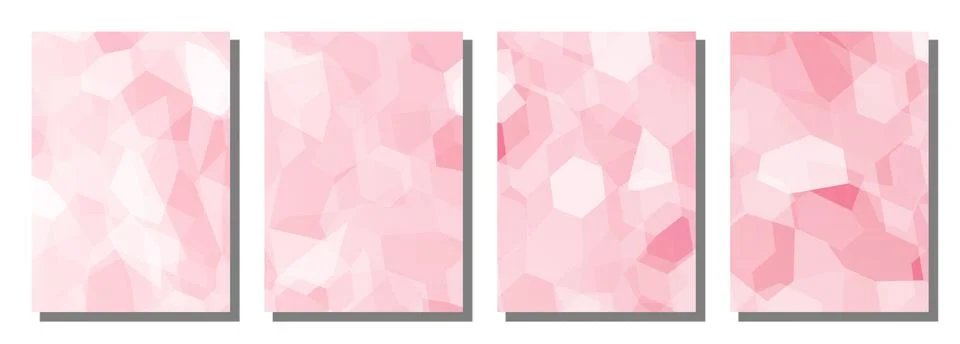 Abstract polygon background. Set background. Stockillustratie