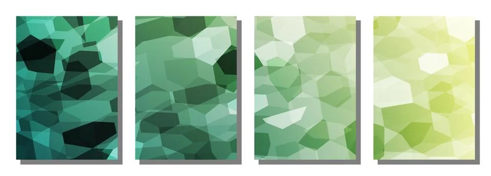 Abstract polygon background. Set background. Stockillustratie