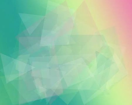Abstract polygon background with soft teal, mint, and cream gradients, low-.. 스톡 일러스트