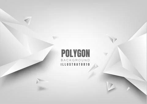 Abstract polygon background  with vector illustrations. Stock Illustration
