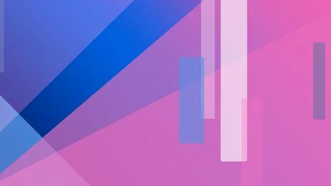 Abstract polygon background with vivid blue and pink color blocks and trans.. Stock Illustration