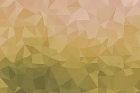 Abstract polygon background with warm beige and green tones Stock Illustration