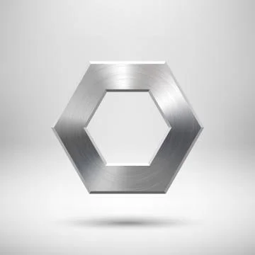 Abstract polygon Button Template Stock Illustration