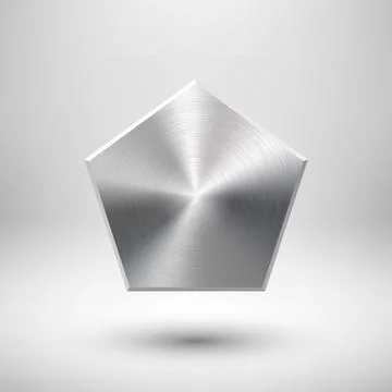 Abstract polygon Button Template Stock Illustration