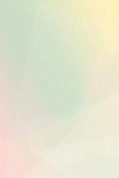 Abstract polygon design blending pale yellow, peach, and soft pink tones, c.. 스톡 일러스트