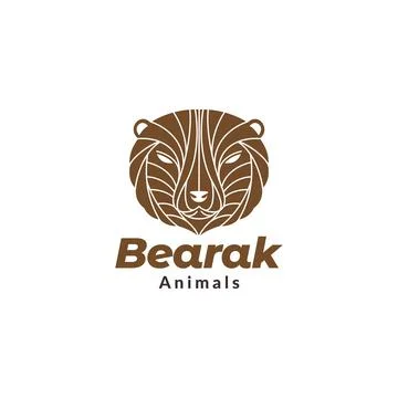 Abstract polygon face bear logo design vector graphic symbol icon sign illu.. Stock Illustration