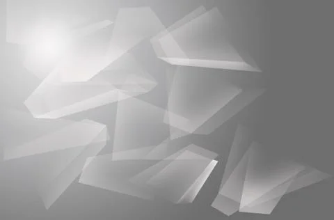 Abstract polygon gray background Stock Illustration