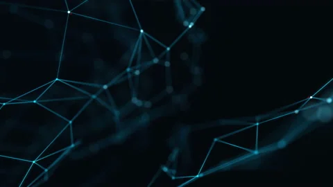 Abstract Polygon lines and dots background Stock Footage 146531612