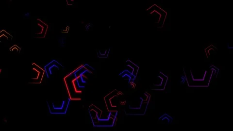 Abstract Polygon Loop Video Background Stock Footage 88606743