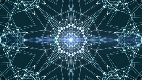 Abstract polygon net connections cloud illustration background new quality Stock Illustration
