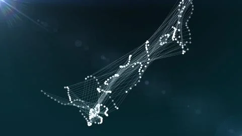 Abstract polygon net connections cloud illustration background new quality Illustrazione stock