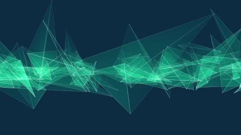 Abstract polygon net connections cloud illustration background new quality Stock Illustration