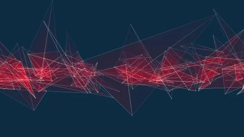 Abstract polygon net connections cloud illustration background new quality Stock Illustration