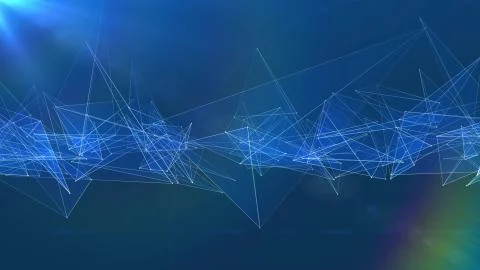 Abstract polygon net connections cloud illustration background new quality 스톡 일러스트