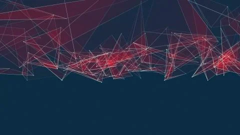 Abstract polygon net connections cloud illustration background new quality Stock Illustration