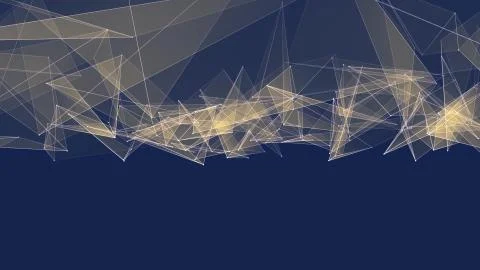 Abstract polygon net connections cloud illustration background new quality Stock Illustration