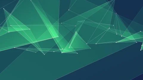 Abstract polygon net connections cloud illustration background new quality Stock Illustration
