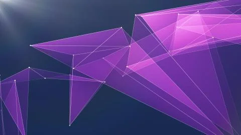 Abstract polygon net connections cloud illustration background new quality イラスト素材