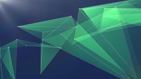 Abstract polygon net connections cloud illustration background new quality 스톡 일러스트