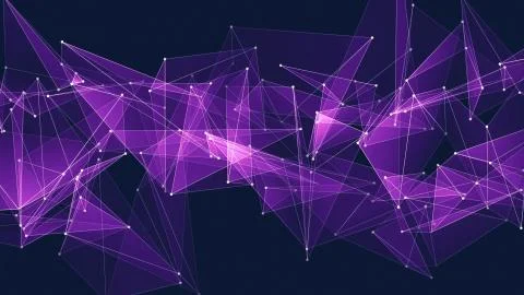 Abstract polygon net connections cloud illustration background new quality Illustrazione stock