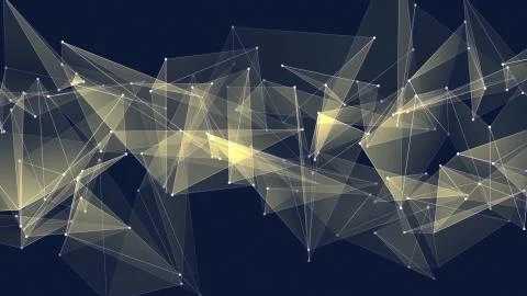 Abstract polygon net connections cloud illustration background new quality イラスト素材